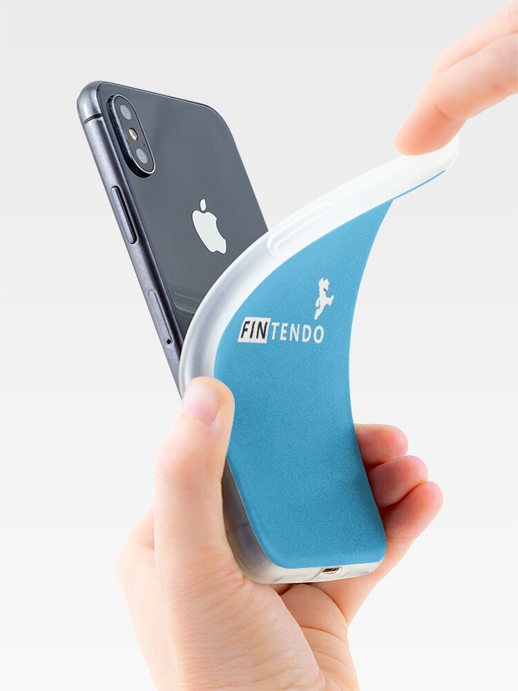 Alternate view of Fintendo Logo iPhone Case & Cover