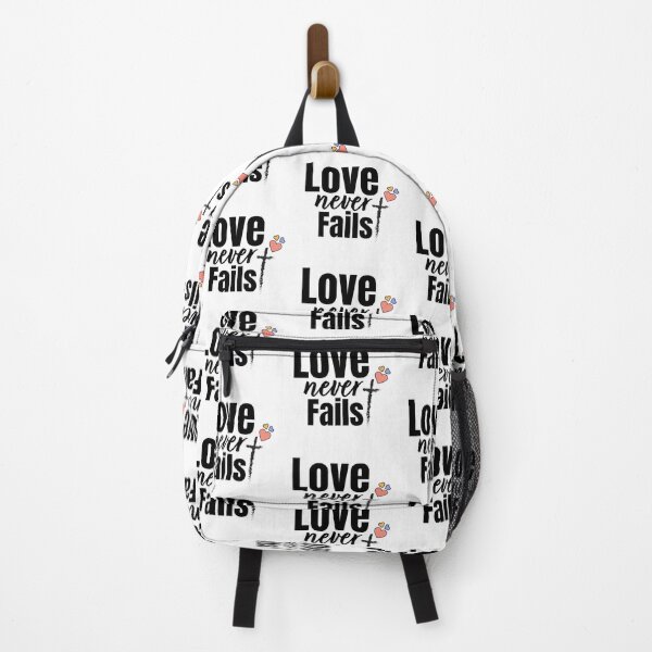 Item preview, Love Never Fails – Christian Faith Typography T-Shirt Design designed and sold by CrossCrafted.