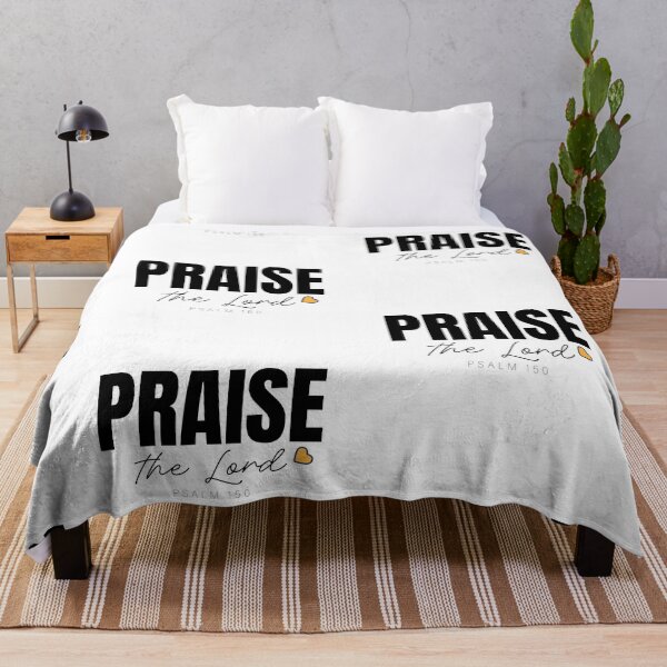 Item preview, Praise The Lord – Christian Faith Typography T-Shirt Design designed and sold by CrossCrafted.