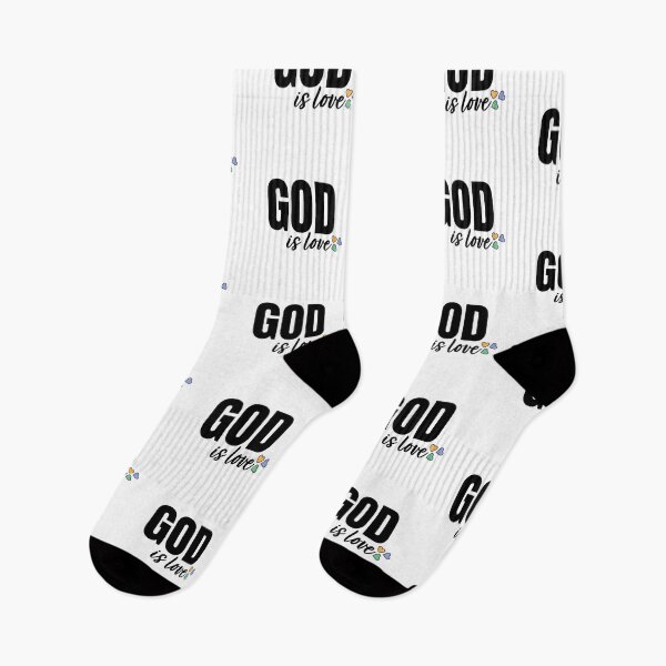 Item preview, God Is Love – Christian Faith Typography T-Shirt Design designed and sold by CrossCrafted.