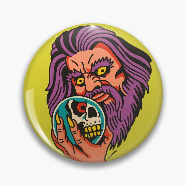 Item preview, Retro Sorcerer Head Sticker – Vintage Comic Wizard Design designed and sold by Skuzzle.