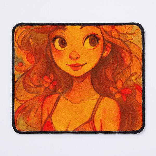 Item preview, Golden Bloom: A Warm Watercolor Portrait designed and sold by Markantonyart.