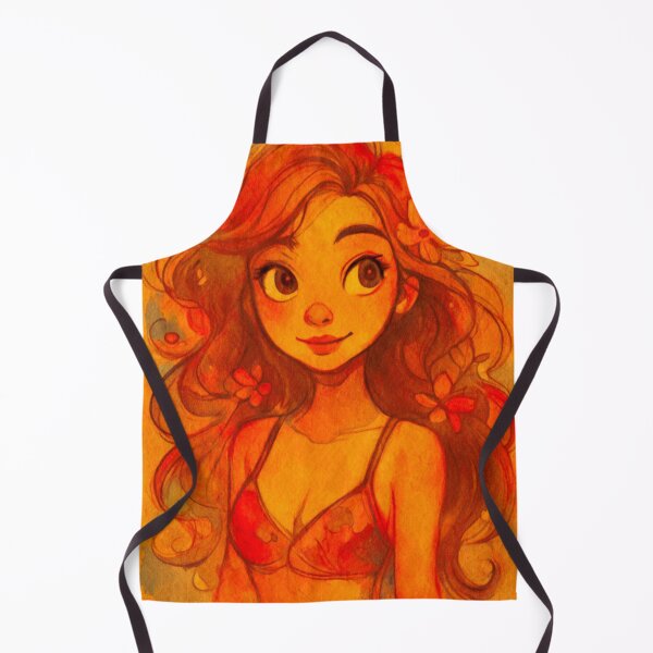 Item preview, Golden Bloom: A Warm Watercolor Portrait designed and sold by Markantonyart.