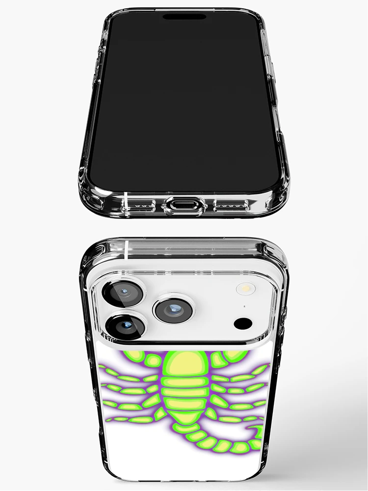 Thumbnail 3 of 5, iPhone Case, Neon Scorpion designed and sold by Rylee Mitchell.