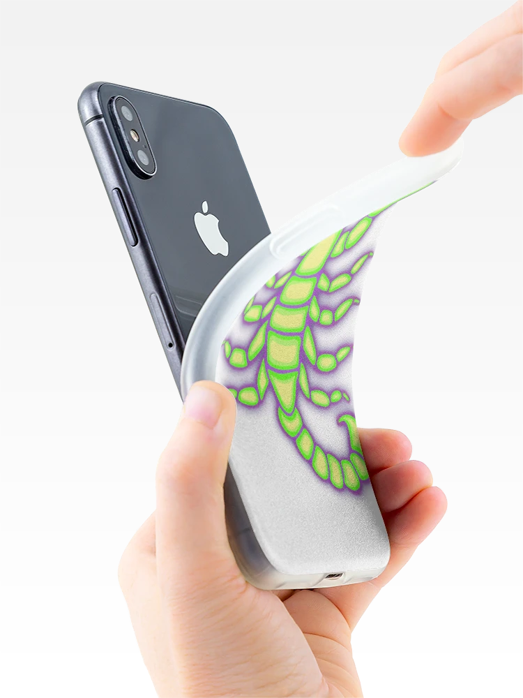 Thumbnail 4 of 5, iPhone Case, Neon Scorpion designed and sold by Rylee Mitchell.