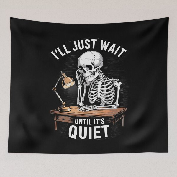 Item preview, I'll Just Wait Until It's Quiet Teachers  designed and sold by lilLilaBatArt.