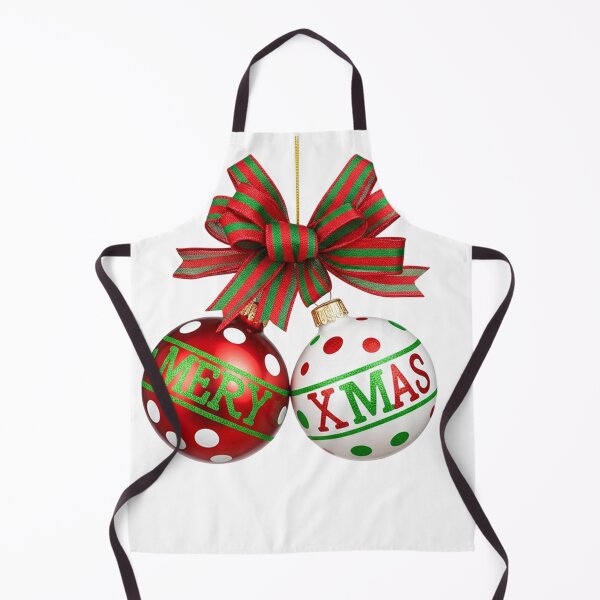 Item preview, Festive Christmas Ornaments with Merry & Xmas Ribbon Bow – Holiday Decoration Design designed and sold by PixelVibe782.