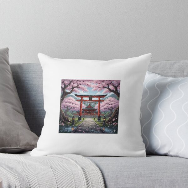 Item preview, Japanese Shrine under the Cherry Blossom Rain designed and sold by Estudio101.