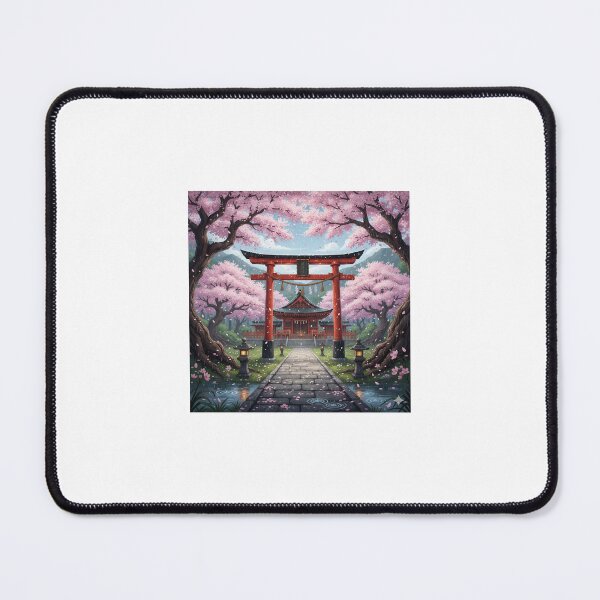 Item preview, Japanese Shrine under the Cherry Blossom Rain designed and sold by Estudio101.