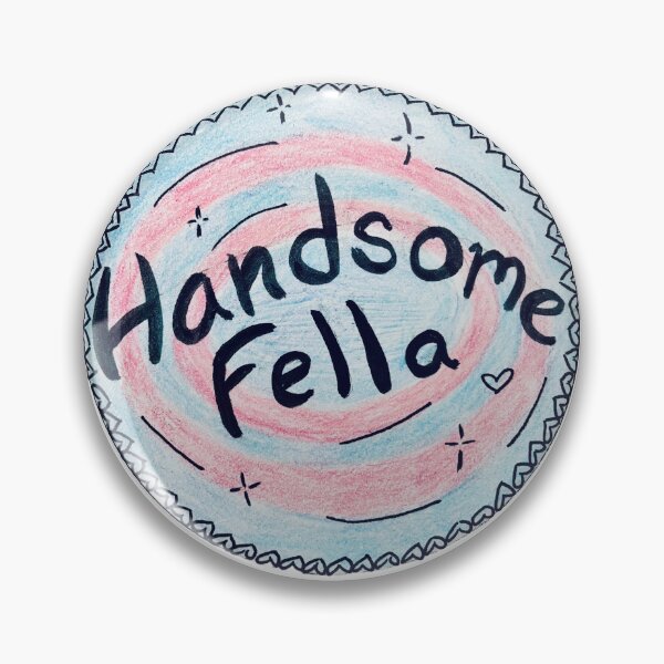 Item preview, Original Drawing “Handsome Fella” - Subtle Transgender Pride Art designed and sold by JamesDArting.