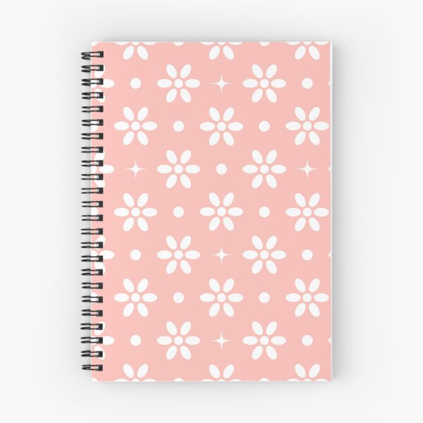 Item preview, Flowers, Dots & Sparkles (White on Peach) designed and sold by SaintlyScrbblz.