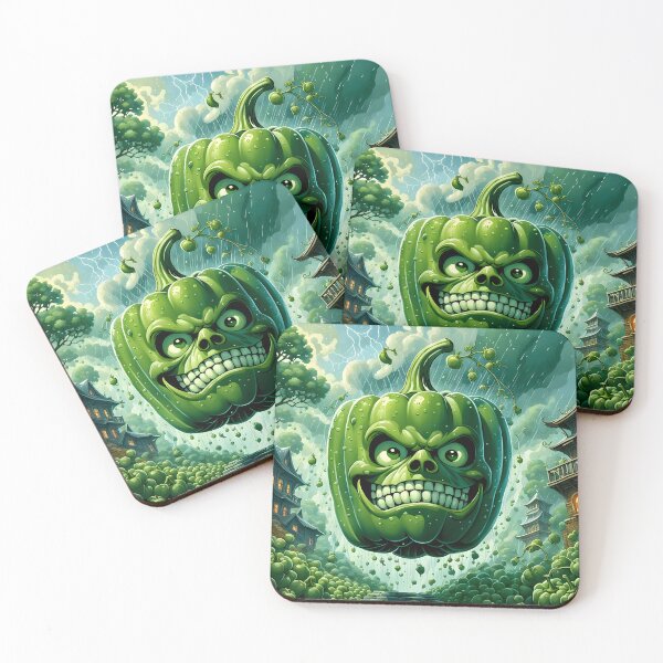 Item preview, Spicy Attitude – Hot Green Pepper Comic Art designed and sold by PawPrintedArt.