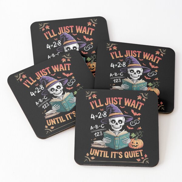 Item preview, I'll Just Wait Until It's Quiet Skeleton  designed and sold by lilLilaBatArt.