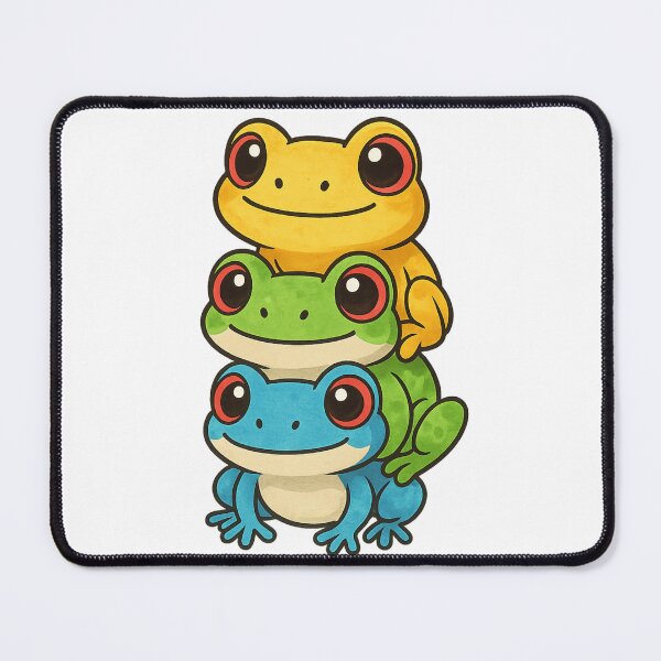 Item preview, Kawaii Frog Stack Cute Cartoon Frogs Stacking Colorful designed and sold by haitrieuic96.