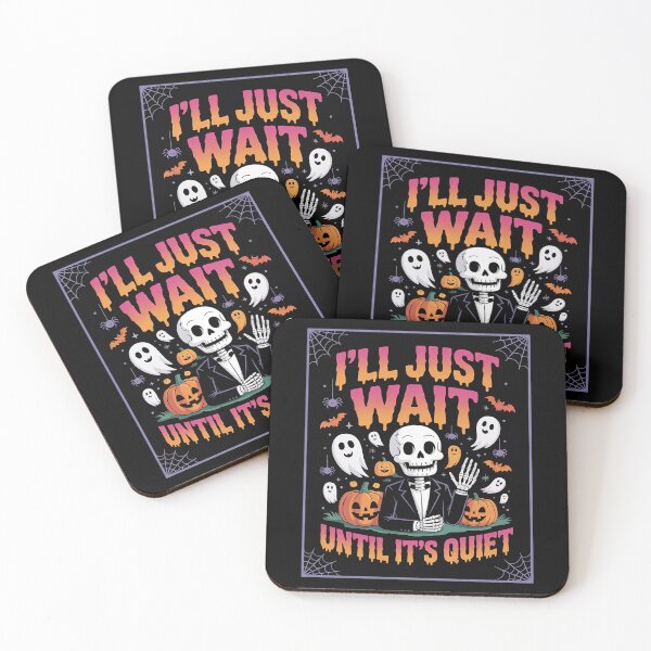 Item preview, I'll Just Wait Until It's Quiet Spooky Teacher Halloween  designed and sold by lilLilaBatArt.