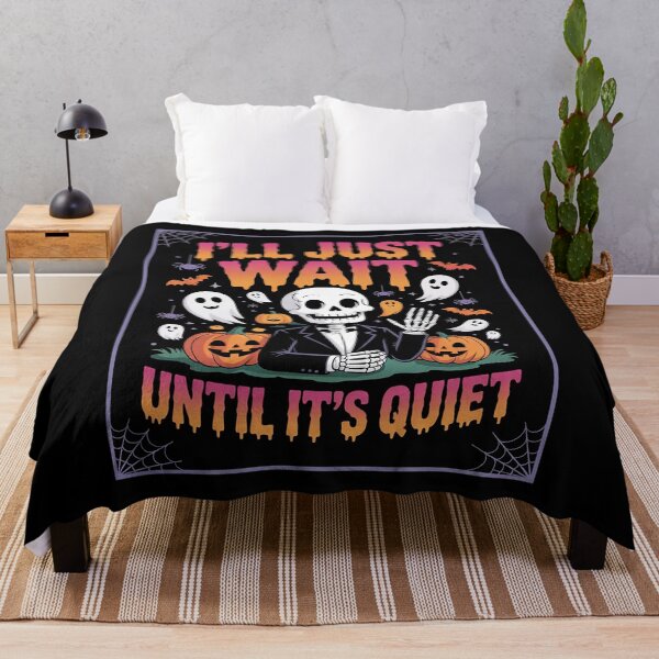 Item preview, I'll Just Wait Until It's Quiet Spooky Teacher Halloween designed and sold by lilLilaBatArt.