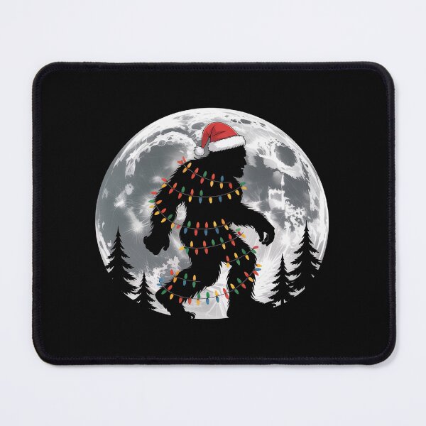 Item preview, Santa Bigfoot Christmas Lights Sasquatch designed and sold by JonGogue.