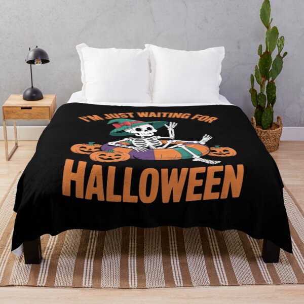 Item preview, I'm Just Waiting for Halloween designed and sold by lilLilaBatArt.