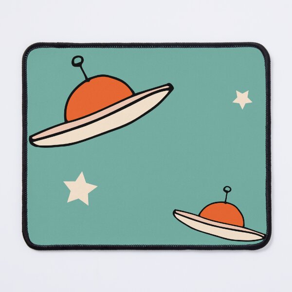 Item preview, Minimal Vintage Retro UFO Blue designed and sold by susycosta.