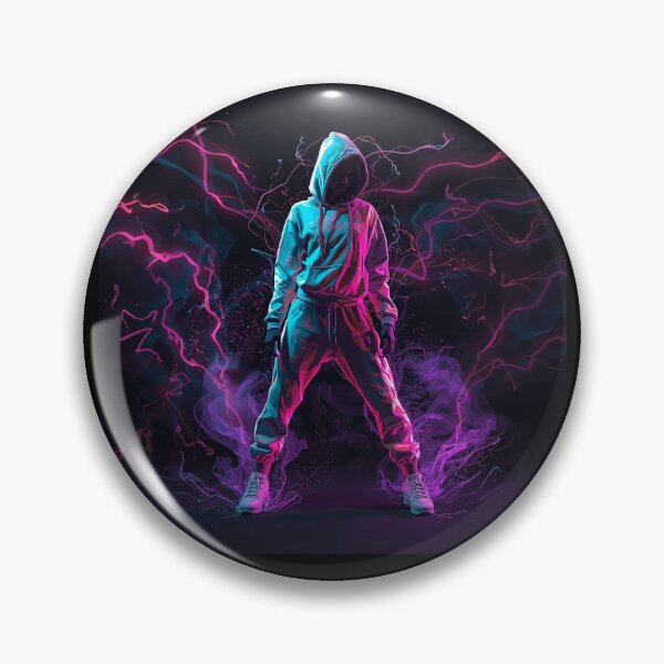 Item preview, Electric Street Dancer — Neon Energy Urban Art designed and sold by PLUSHIWORLDtm.