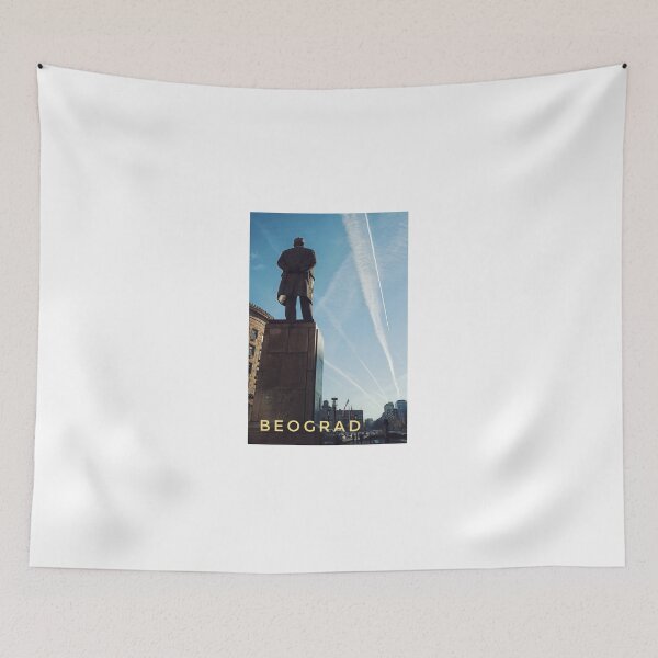 Item preview, Nikola Pašić Statue, Belgrade - Contrails Over Serbian Politician  designed and sold by SergioMiklos.