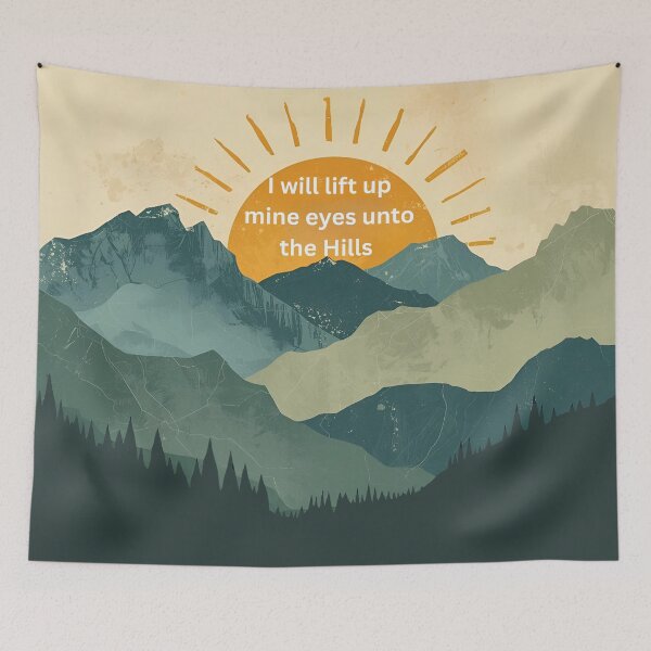 Item preview, I Will Lift Up Mines Eyes designed and sold by BlessedHandsDesigns.
