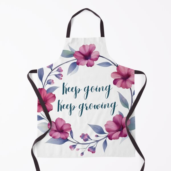 Item preview, Keep Going Keep Growing, Positive Motivational Floral Sticker designed and sold by Moodune.