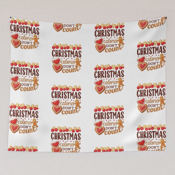 Item preview, Design amuzant de Crăciun – Caloriile de Crăciun nu se pun cu artă Gingerbread și biscuiți” designed and sold by PixelVibe782.