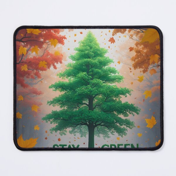 Item preview, stay green fresh autumn theme - strong feeling soft calm supporting painting designed and sold by denakh.