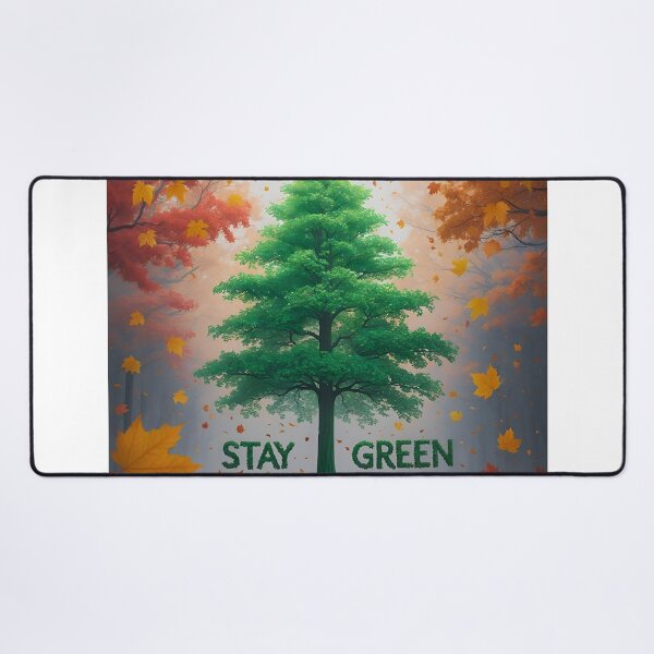 Item preview, stay green fresh autumn theme - strong feeling soft calm supporting painting designed and sold by denakh.