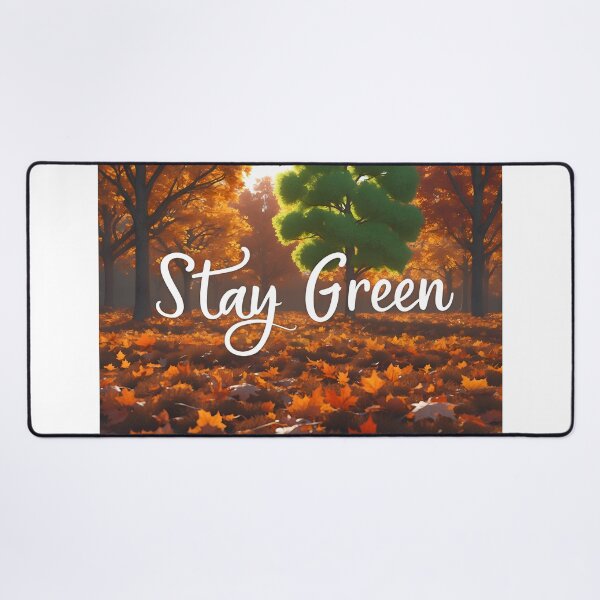 Item preview, stay green fresh autumn theme - strong feeling encouraging supporting painting designed and sold by denakh.