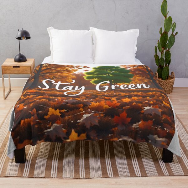 Item preview, stay green fresh autumn theme - strong feeling encouraging supporting painting designed and sold by denakh.