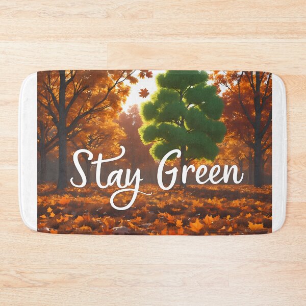 Item preview, stay green fresh autumn theme - strong feeling encouraging supporting painting designed and sold by denakh.