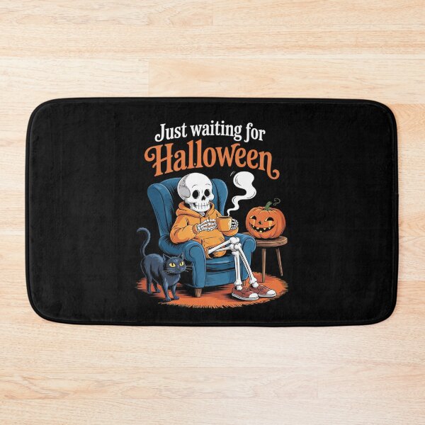 Item preview, Just Waiting for Halloween Countdown Spooky Skeleton Summer  designed and sold by lilLilaBatArt.