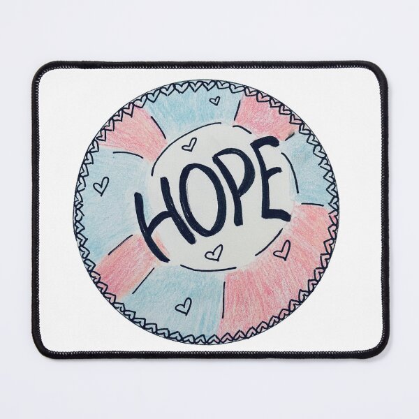 Item preview, Original Drawing “Hope” - Colored Pencil Transgender Pride Art designed and sold by JamesDArting.
