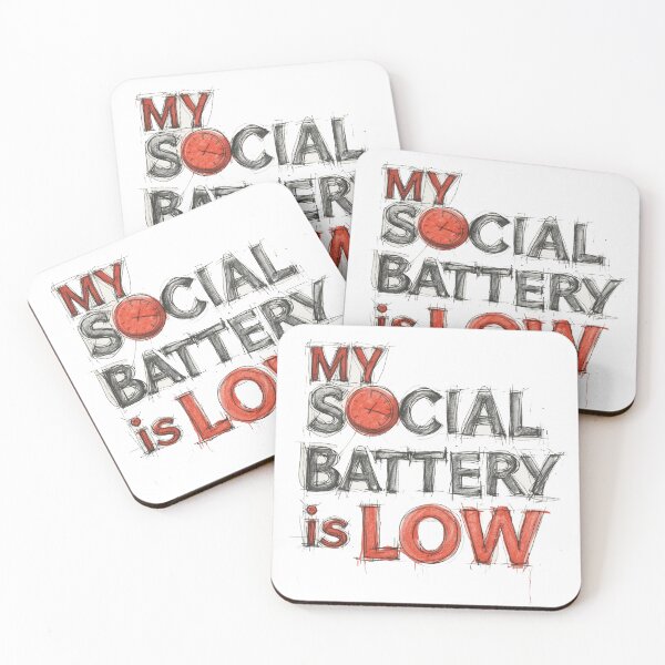 Item preview, My Social Battery Is Low - Intense Sketchy Art designed and sold by ZenPaths.