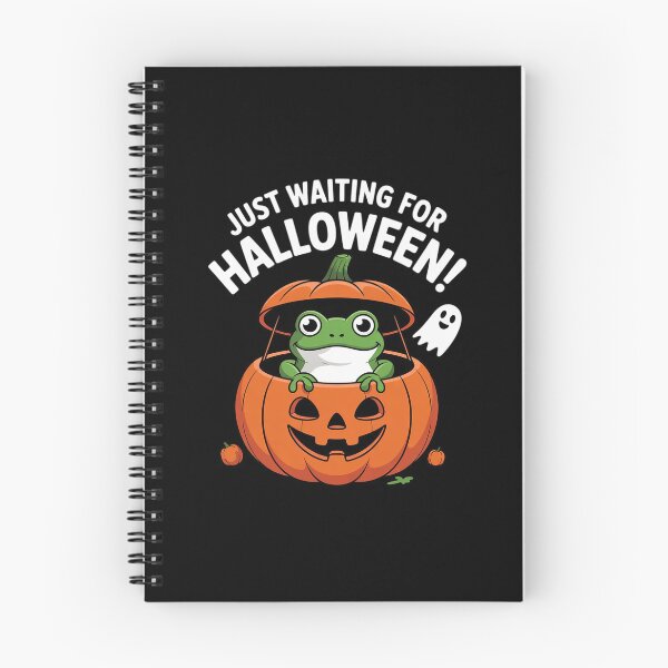 Item preview, Just waiting for Halloween cute frog pumpkin  designed and sold by ClassicAnthony.
