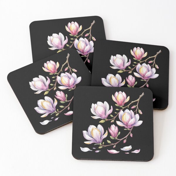Item preview, Magnolia Blossom Branch Watercolor designed and sold by MadCatPrints.