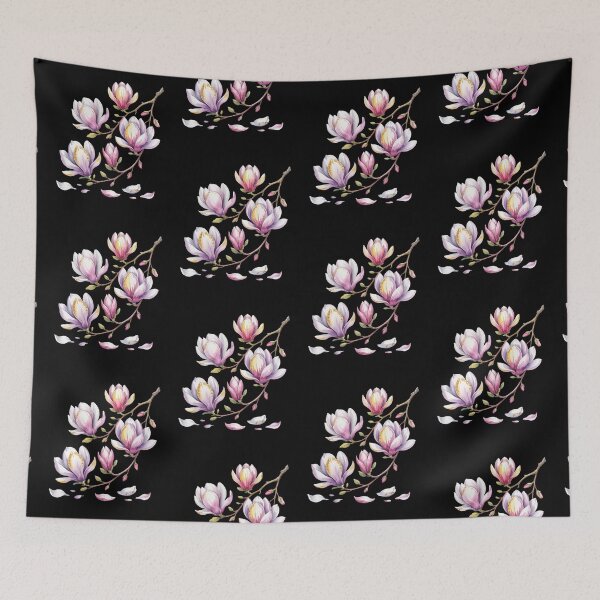 Item preview, Magnolia Blossom Branch Watercolor designed and sold by MadCatPrints.