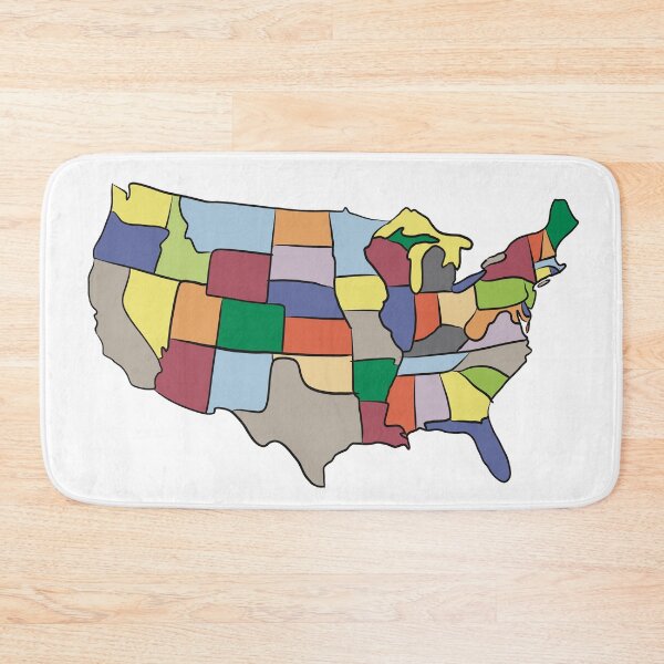 Item preview, USA Map Mug — Modern Minimal Art designed and sold by iampaulmorris.