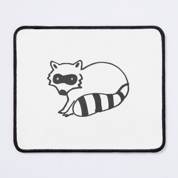 Item preview, badly drawn raccoon designed and sold by hanakinart.