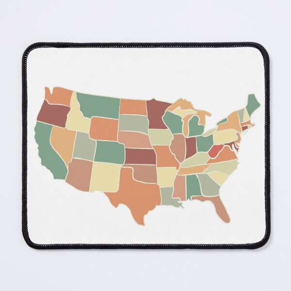 Item preview, USA Map Sticker — Modern Minimal Art designed and sold by iampaulmorris.