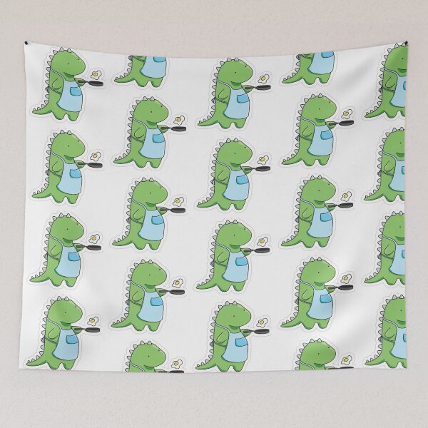 Item preview, Cute Drawing of a Chef Dinosaur  designed and sold by NivyasArtistry.