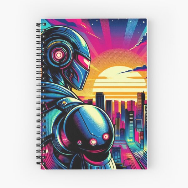 Item preview, Neon city and futuristic Neon robot designed and sold by Dogandesighn.