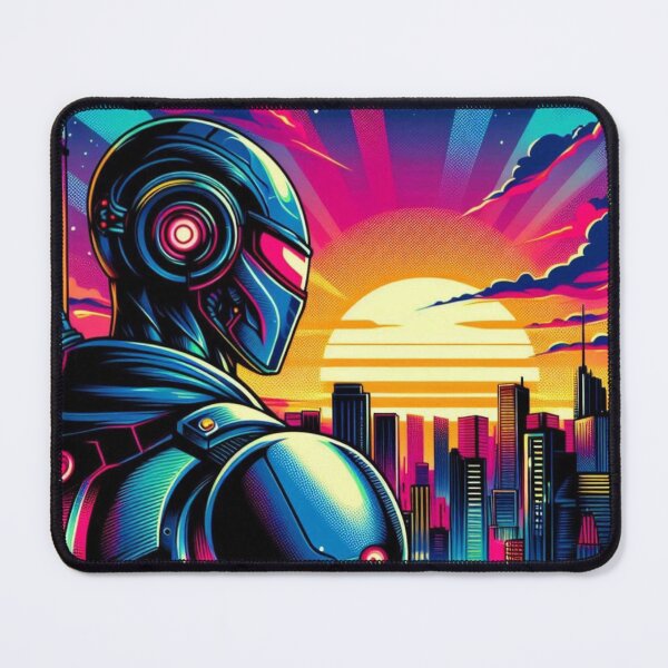 Item preview, Neon city and futuristic Neon robot designed and sold by Dogandesighn.