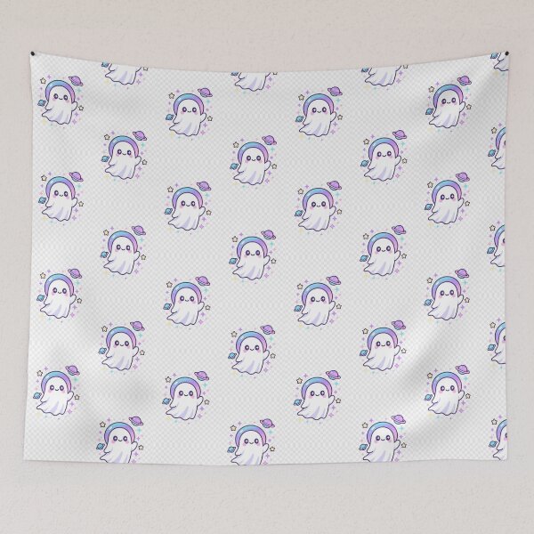 Item preview, Kawaii Space Ghost – Spooky Cute Cosmic Friend designed and sold by iTzTreS.