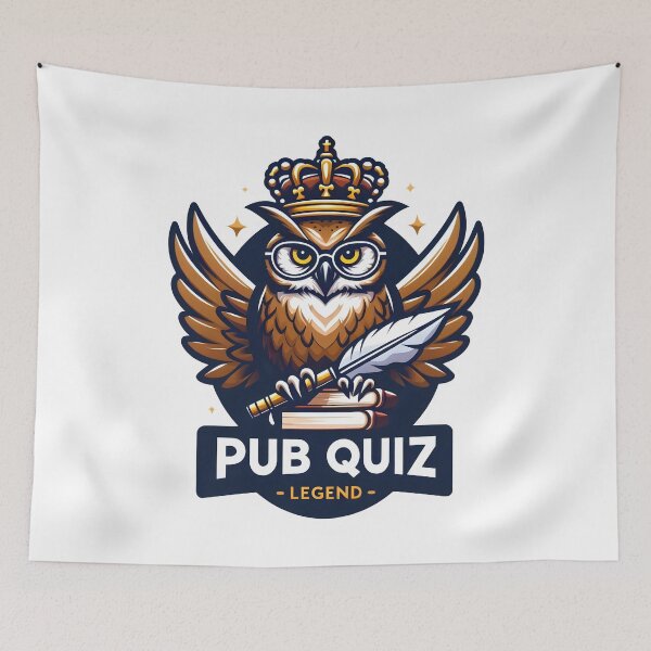Item preview, Wise Owl Pub Quiz Legend Design - Trivia / Pub Quiz Champion Art. designed and sold by The-T-In-Retro.