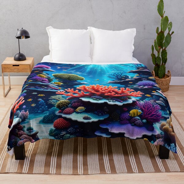 Item preview, Vibrant Coral Symphony – Ocean’s Hidden Paradise designed and sold by PawPrintedArt.