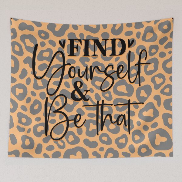 Artikelvorschau, Leopardenmuster, positive Affirmation, finde dich selbst entworfen und verkauft von Twinkles-n-Tees.