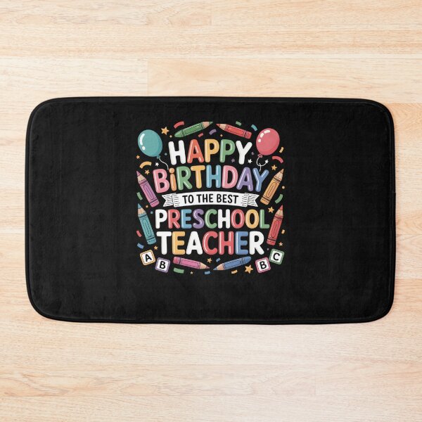 Item preview, Happy Preschool Teacher Birthday Crayon Women Men designed and sold by clothesy7.
